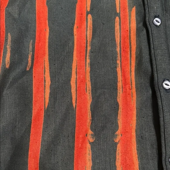 Vintage Stylish Black and Red Striped Shirt Jacket - Picture 3 of 3